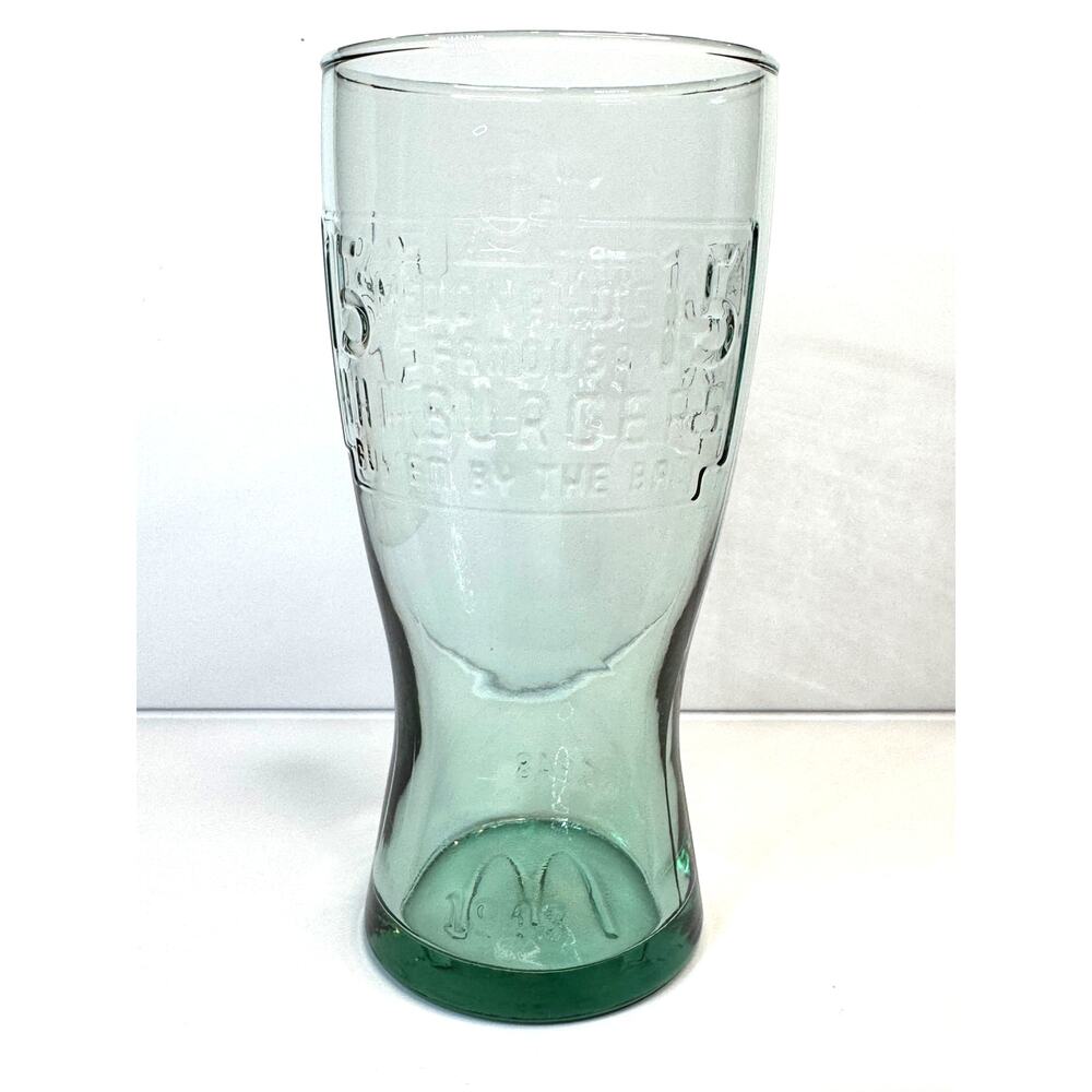 1948 McDonald's 15 Cent Hamburger Advertisement Retro Glass